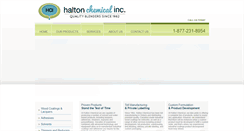 Desktop Screenshot of haltonchemical.com